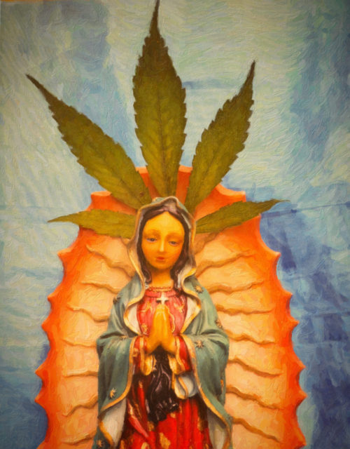Santa Maria, the Virgin Mary and cannabis